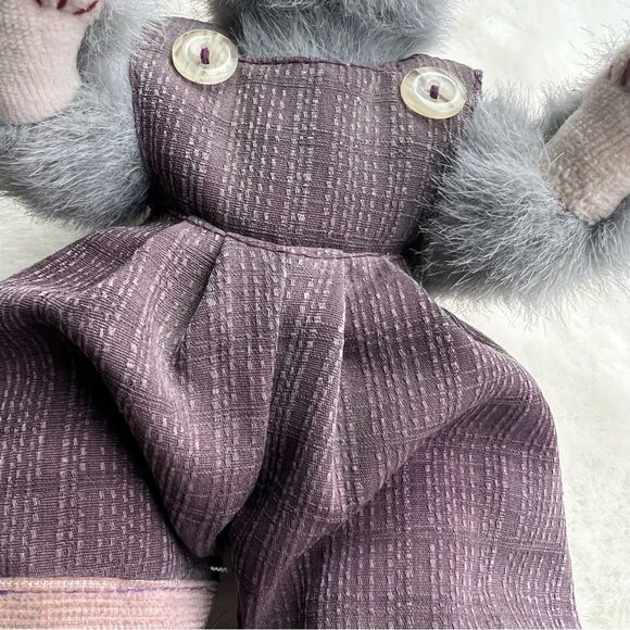 1993 TY Collectibles "Whiskers" Retired Gray Cat BB22 NWT🏷 - Picture 12 of 14